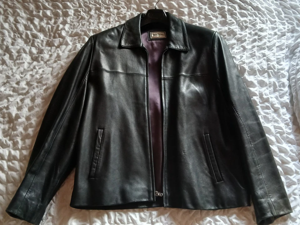 Vintage Reilly Olmes Men's Italian Soft Leather Jacket Large Excellent Condition - Image 2 of 4