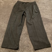 Brooks Brothers 100 Wool Black and White Pleated Dress Pants