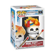 Funko POP! Figura Vinilo Películas Cazafantasmas Afterlife Mini Puft on Fire #936