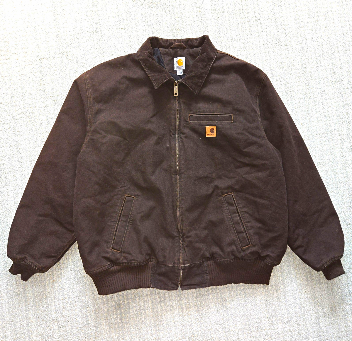 ※まめ Carhartt バンクストンジャケット XL ダークブラウン Carhartt Men's Insulated Work Jacket Brown Bankston Detroit Style