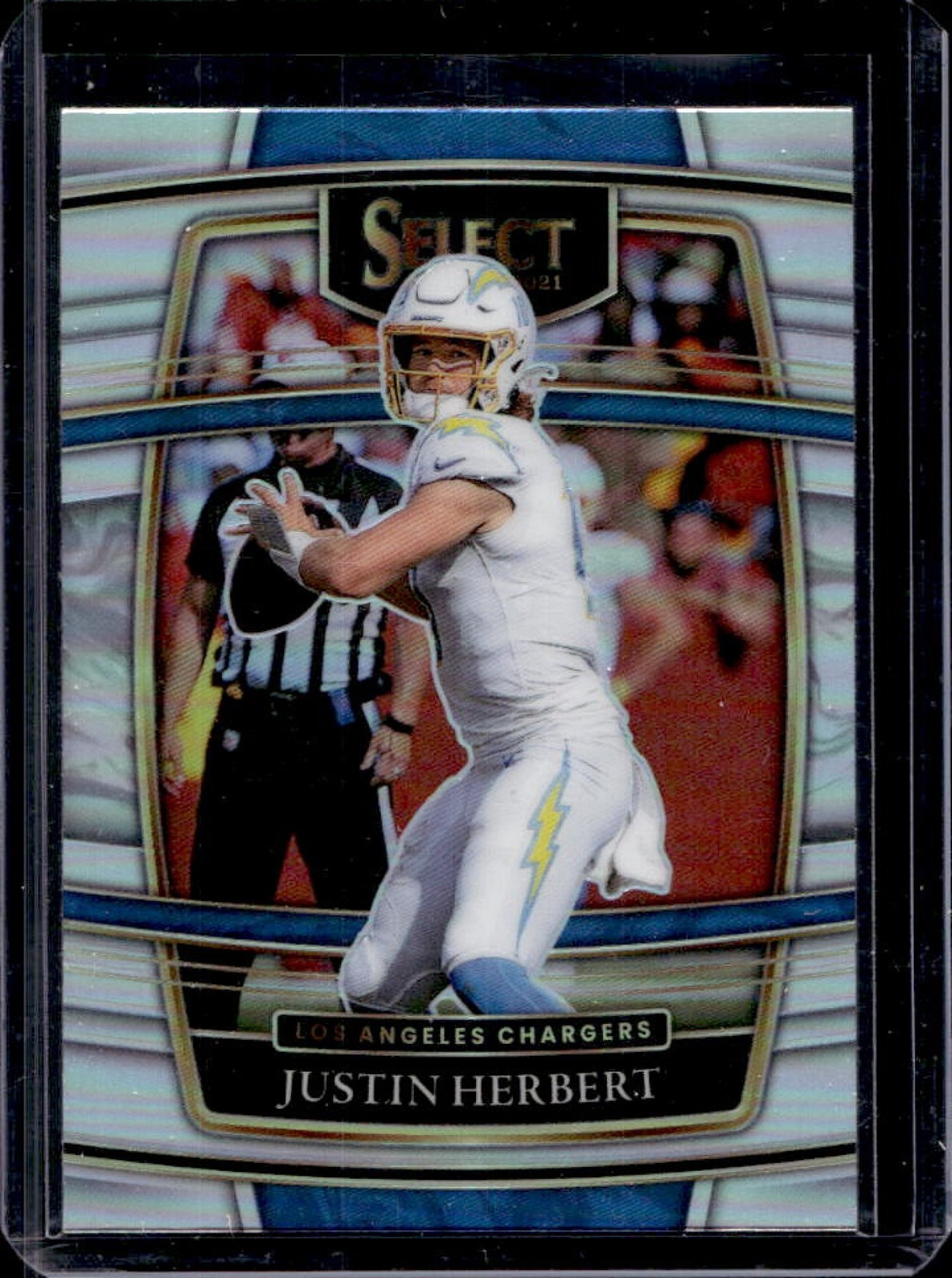2021 Select Justin Herbert Silver Prizm Concourse #19 Chargers