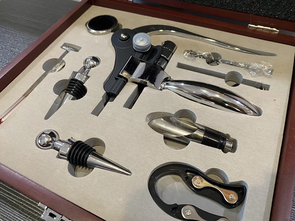 Conjunto de ferramentas de encaixe para vinho novo na caixa kit de 9 peças - Imagem 4 de 4