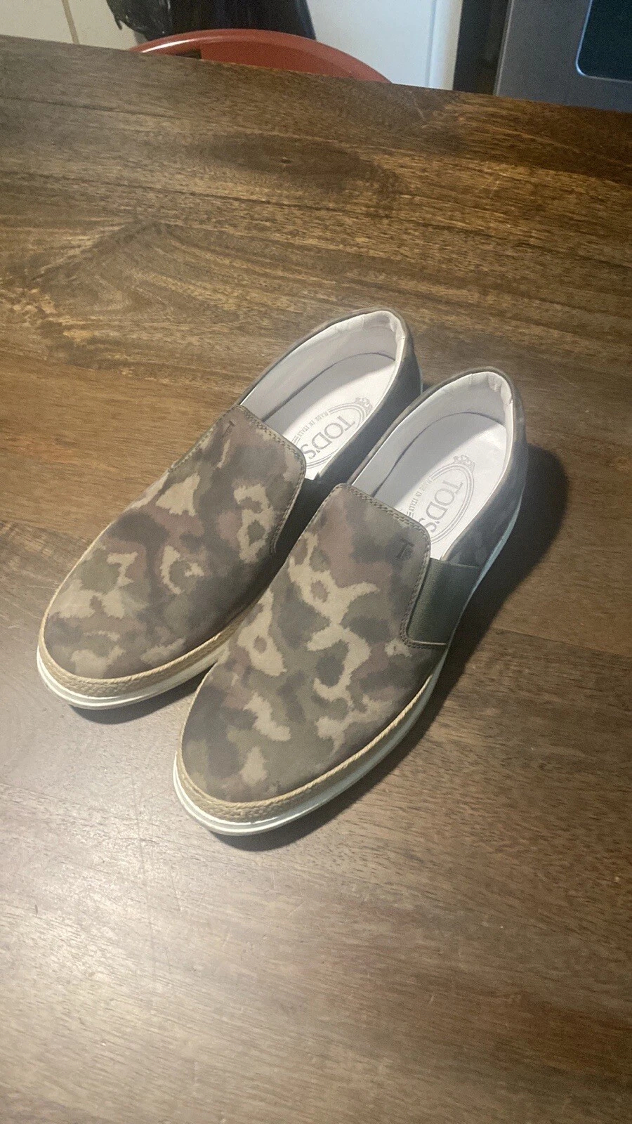 TOD’S Tods Spadrillas Camuflaje scamosciato.