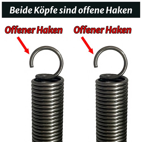 Zugfeder Draht Durchmesser 2,0mm Verlängern Feder 65Mn Stahl 40mm-300mm Länge - Bild 4 von 10