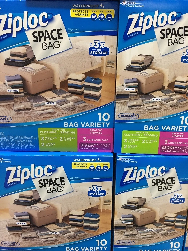 Ziploc Space Bag 5-Count Vacuum Seal Storage Bags in the Plastic