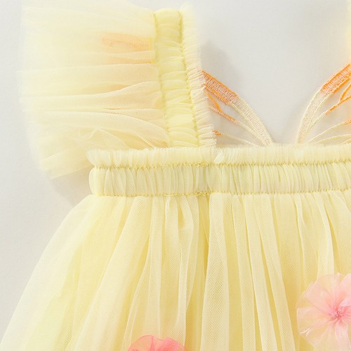 Baby Girls Princess Dress Flowers Tutu Pageant Party Photography Fake Butterfly - Picture 14 of 64