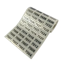 1000 Labels Consecutive Number / Roll 0.78"*0.39" Inventory stickers