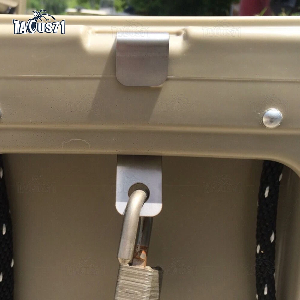 Heavy Duty Steel Cooler Lock Bracket Tie Down Mount For YETI RTIC