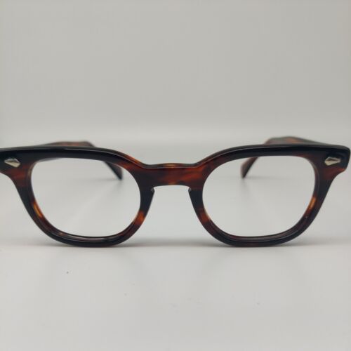 Vintage AMERICAN OPTICAL  Stadium Johnny Depp Style Amber   Dead stock  46-24 - Afbeelding 1 van 9