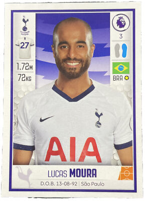 Panini Premier League 2020 - # 540 - LUCAS MOURA - Tottenham Hotspur 