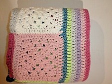 New Butter Soft Handmade Crocheted Granny Square Baby Bassinet Cradle Blanket