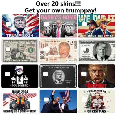 ANY CUSTOM PRODUCT Trump 12 pack combo Credit Card Skin Stickers Skin Card Cover 12 Stickers