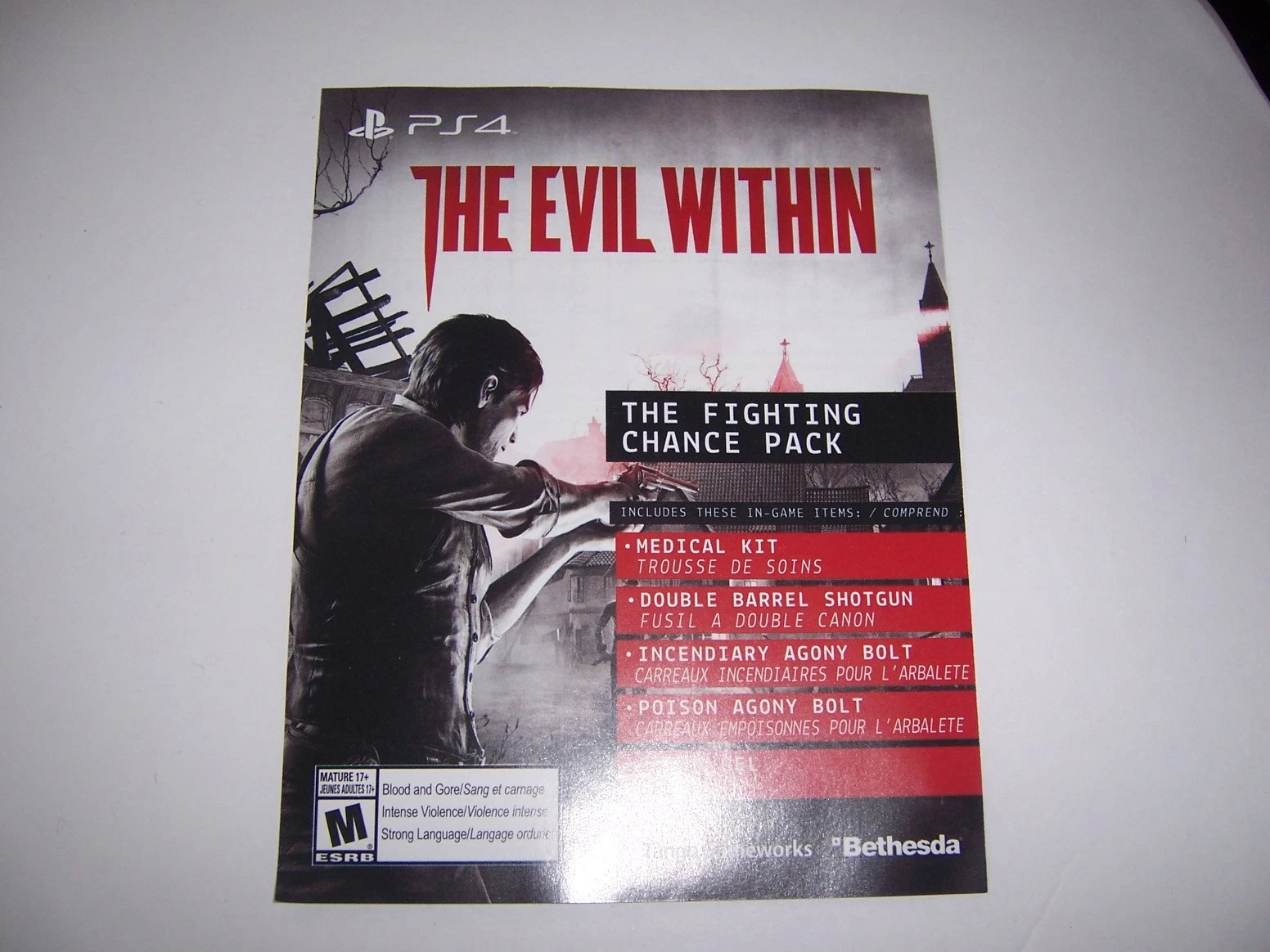 The Evil Within Code DLC Fighting Chance Pack PS4 Playstation 4