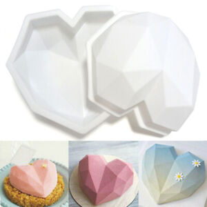 Cooking Fondant Pastry Cake Silicone Mold Cookies Heart Love DIY Sugarcraft FM