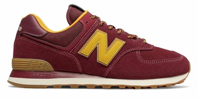 new balance 574 red yellow