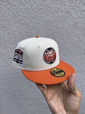 Fan Treasures Houston Astros New Era 59Fifty 50th Fitted Hat 7 1/8 Pro Image