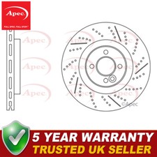 Apec Front Brake Disc Fits Mini JCW 2008-2015 Clubman 2008-2014 1.6 34116855782