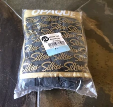 Size Queen/XXL Vintage Silkies Opaque Dark Green Panty Hose