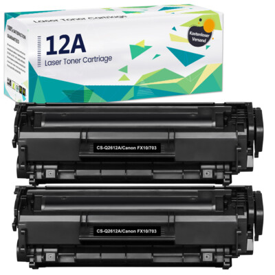 2 XXL Toner für HP Q2612A 12A LaserJet 1020 1022 3015 3020 3030 3050 3052 3055