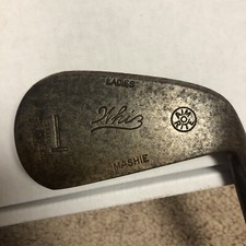 Antique Hickory Shaft Golf Clubs Wilson Aim Rite Iron The Wilsonian mashie Woman