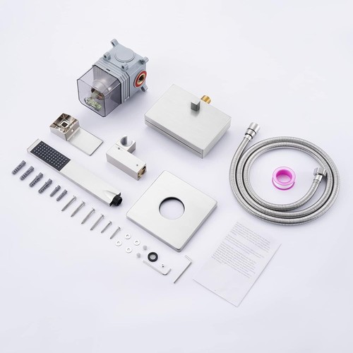 Waterfall Tub Spout with Diverter Brushed Nickel (Rough-In Valve and Trim Kit - Picture 2 of 3