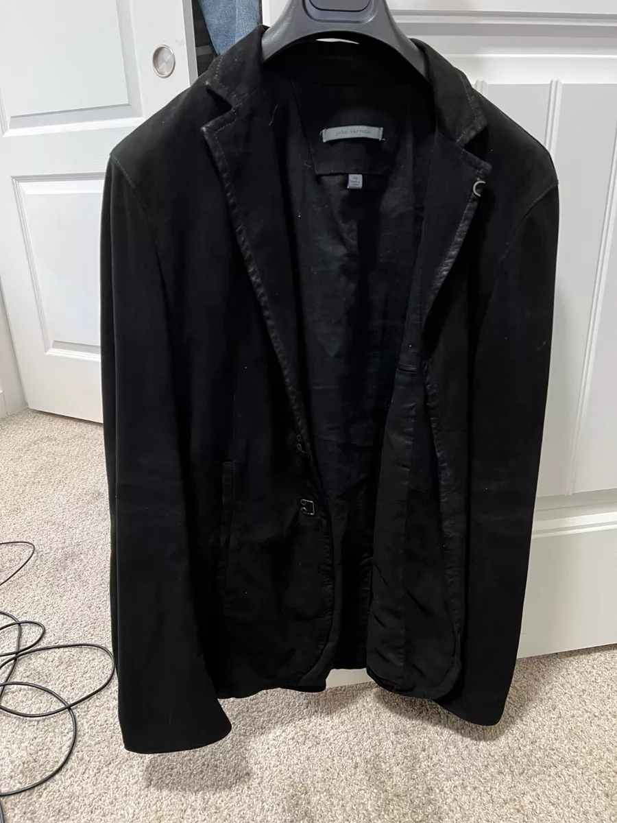 John varvatos suede 2025 hook and bar jacket