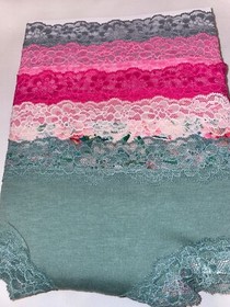 Victoria Secret 5 pack No Show Lace Panty Lot Sexy S M L XL XXL cheeky floral