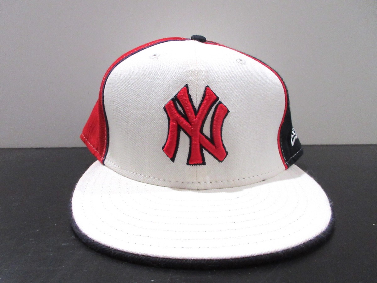 New Era ニューヨーク・ヤンキース ハット 7 3/4 New York Yankees Hat Cap Fitted Mens 7 3/4 White Red MLB