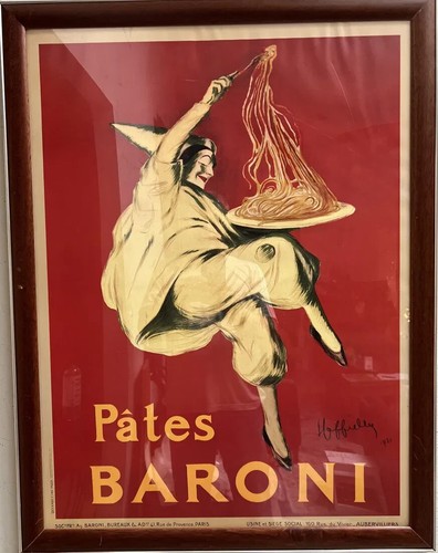 Pates Baroni, 1921, Leonetto Cappiello "The Father of Modern Avertising Poster - Picture 2 of 3