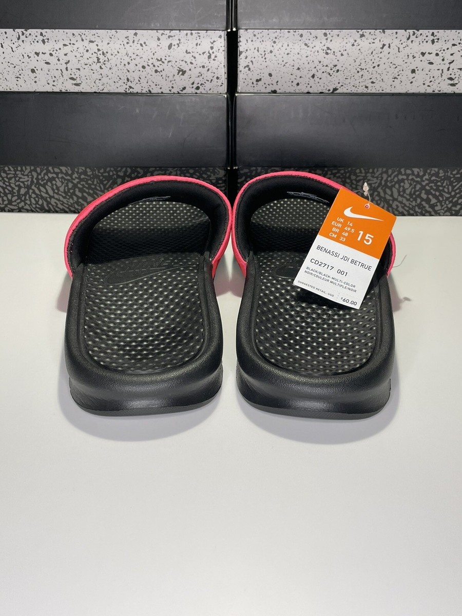 New Nike Benassi JDI “BETRUE” CD2717-001 Mens Size 15 New Nike Benassi JDI “BETRUE” CD2717-001 Mens Size 15
