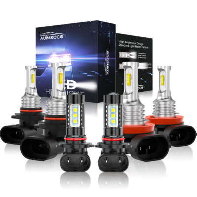 For 2008-2011 Subaru Impreza 6X 6500K Combo LED Headlight+Fog Light Bulbs Kit