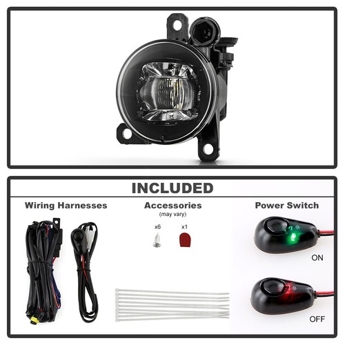 For 2021-2023 Ford Bronco Sport LED Bumper Fog Lights Driving Lamps w/ Switch - Picture 4 of 6