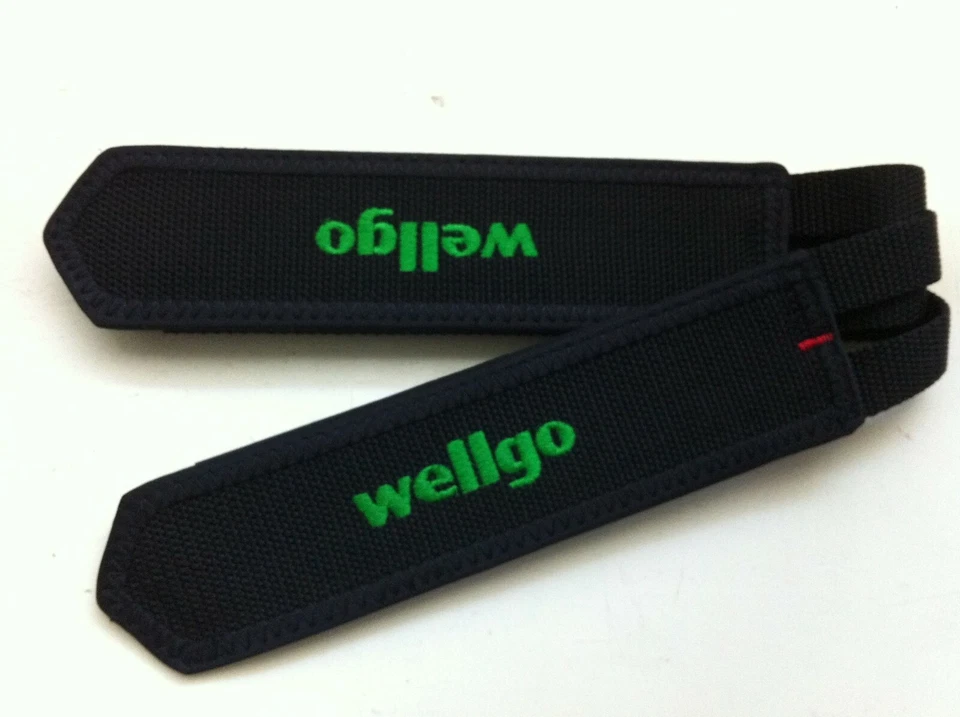 Bicycle Black Toe Clip Double Straps WELLGO Mountain Road Bikes  - Image 2 of 2