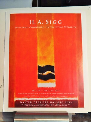 H A SIGG    ART PIECES ORIG VTG 2015 ADVERTISEMENT,