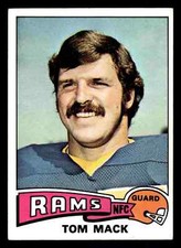 1975 Topps Tom Mack (HOF) #420 - Los Angeles Rams
