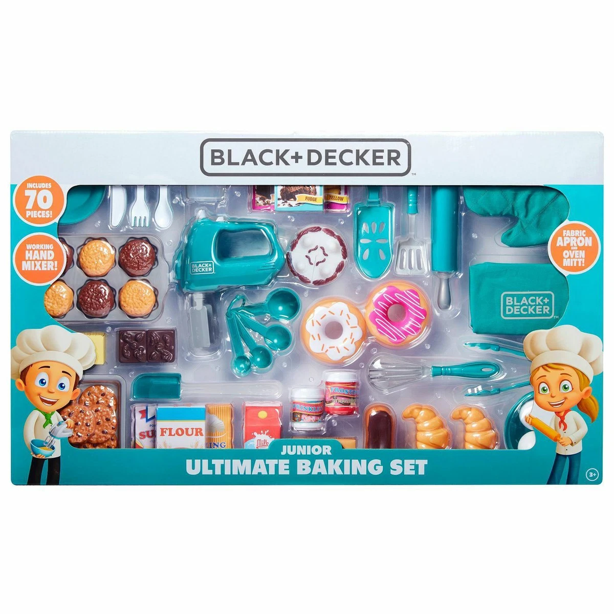 Black & Decker Kids Gardening Set Pretend Play Set with Costume and Gardening Accessories