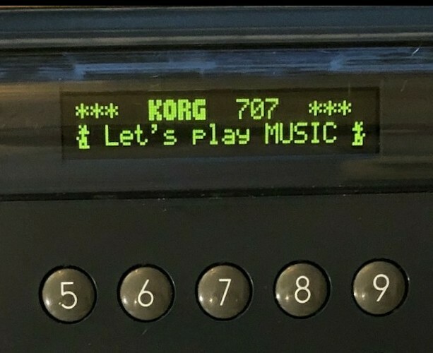 Korg 707 vintage synth equipment - eBay listing photo 4