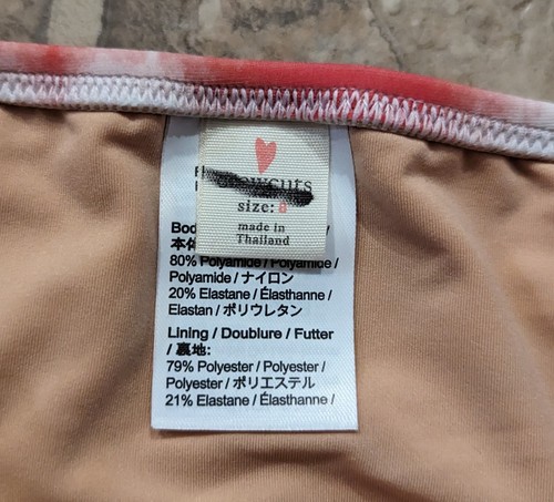 New J.Crew sz 8 Swimsuit Bikini Bottoms ONLY tie dye multi color bo141 3813 - Picture 3 of 3
