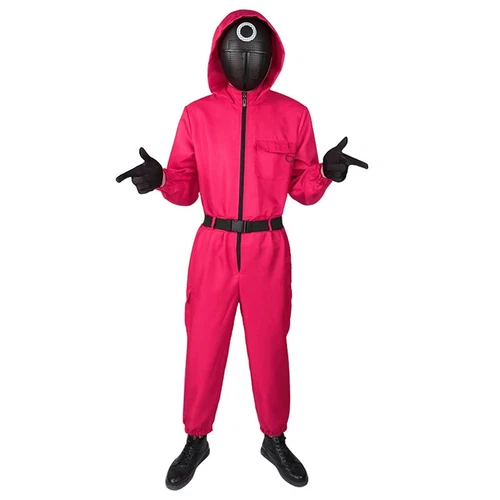 Villain Uniform Kid Adult Mask Boy Cosplay Costume Games Jumpsuit Halloween - Picture 16 of 18