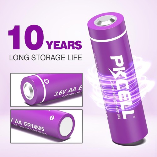 8x AA Size Batteries ER14505 LS14500 ER6 3.6V 2400mAh Cell for Gas Meter - Picture 7 of 7