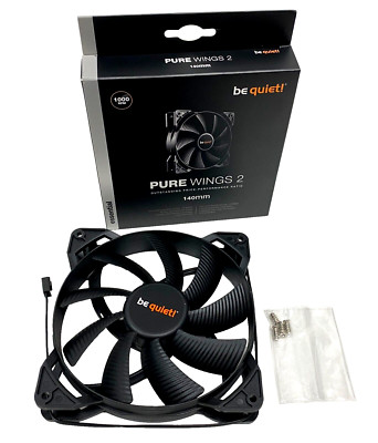 be quiet! Pure Wings 2 140mm 1000 RPM Premium Low Noise Case Cooling Fan BL047
