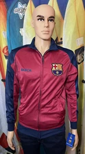 FC Barcelona Sports Windbreaker Jacket Soccer Football Club La Liga Medium New 