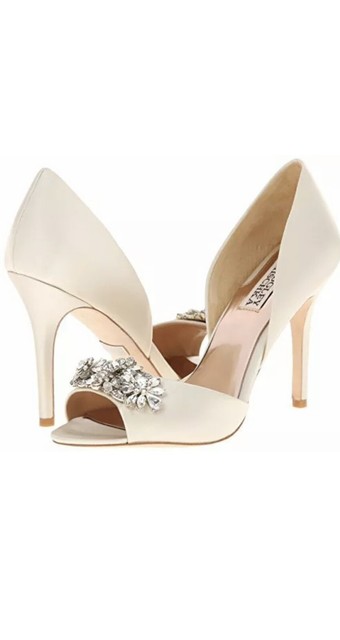 ivory peep toe pumps