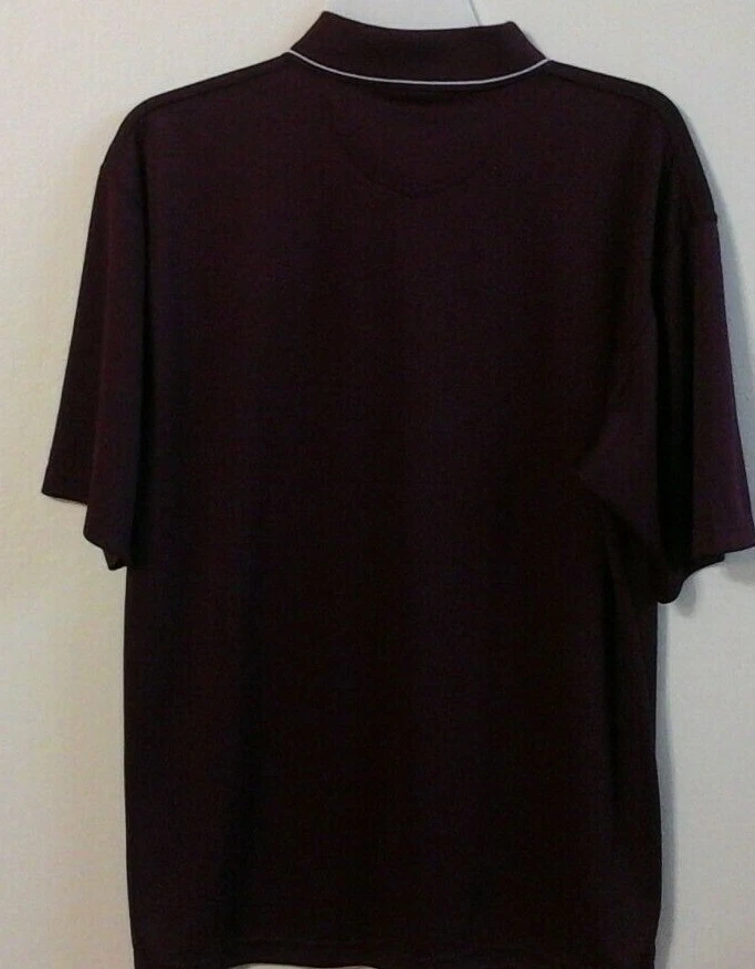 Polo para hombre XL Solano Community College SCC Panthers marrón/amarillo--¡Como nuevo!! Foto 3 de 3