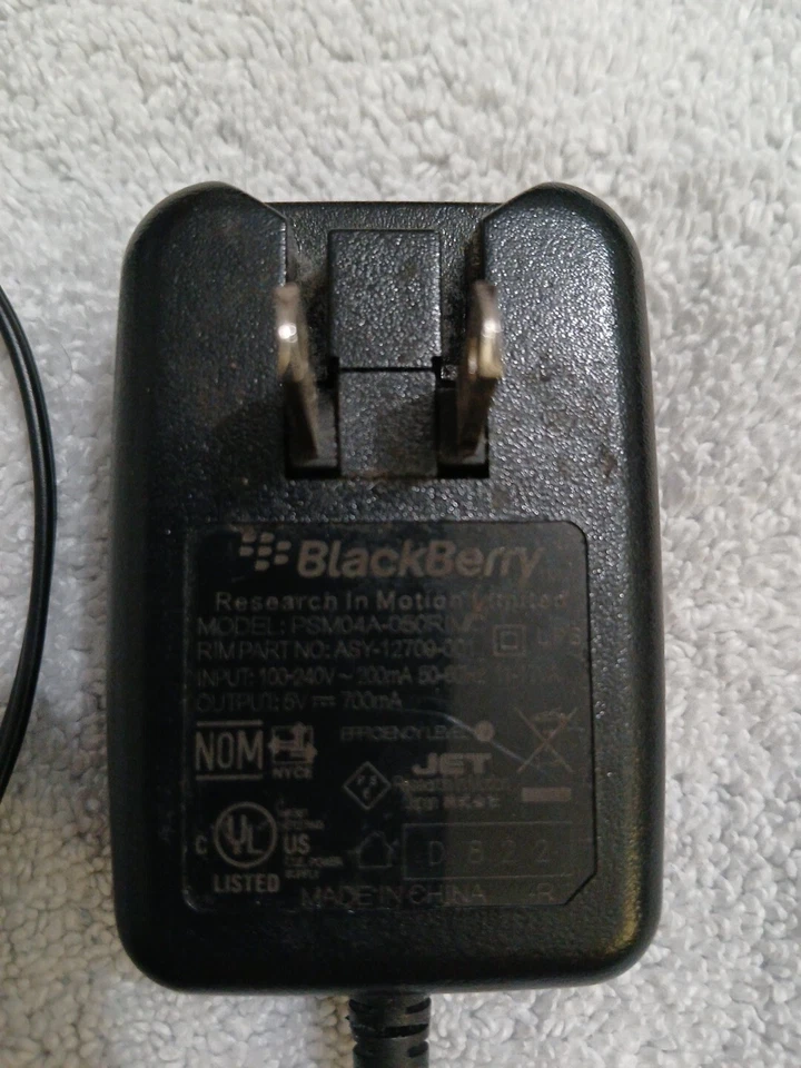 Cable de alimentación Blackberry Foto 2 de 4