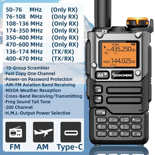 Talkies Walkies,talkie-walkie étanche UV-10 PRO,double bande,Radio CB haute puissance Vhf Uhf CB