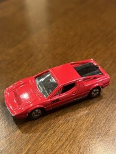 Vintage 1978 Tomica Maserati Merak SS. Diecast. Japan. 1/62 Scale. Red