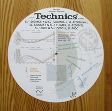 Technics SL-1200MK6/SL-1200MK7/SL-1500C  SL-100C Tonearm Alignment Protractor