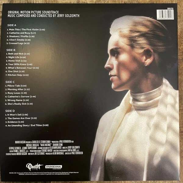 Jerry Goldsmith – Basic Instinct (1992) Complete Score 2LPs / Translucent Red!!! - Bild 3 von 3
