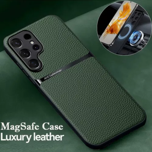 Handyhülle Für Samsung S24 S23 Ultra S22 Plus S21 Magnetische Case Leder tasche - Bild 1 von 29